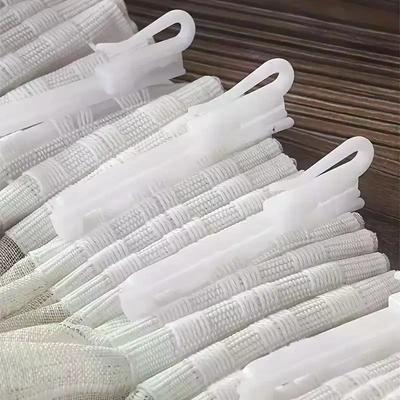 50 PIÈCES Crochets Anneaux pour Rideaux Fenêtre Plastique Blanc Épaisseur Hauteur Réglable Crochets de Rideau Pour Rideau de Maison Haute Qualité