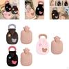 Water Bottle Hand Warmer Convenient Cartoon Portable Bag with Plush Cover for Bedroom