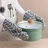 2 Stück wärmeisolierende Handschuhe, Verbrühschutz-Mikrowellenhandschuhe, hochtemperaturbeständige Küchen-Backofenhandschuhe