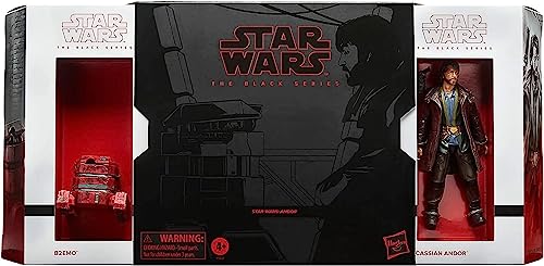 STAR WARS The Black Series Cassian Andor & B2EMO 6-Inch Scale Action Figure Set by Hasbro A Pulse Con Exclusive F5537 Multicolored Collectable Ages 4