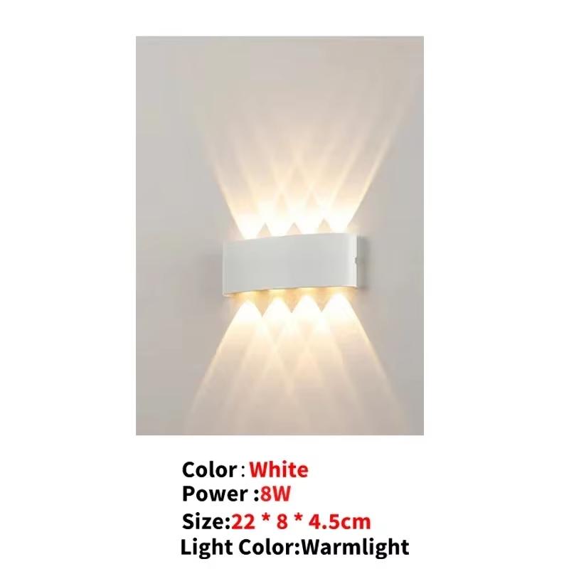LED Wall Lamp AC110V-220V Outdoor Motion Sensor Light Waterproof Wall Light Porch Garden Living Room Street Stairs Lighting