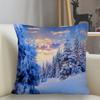 Snow Pillowcase Square  Zipper