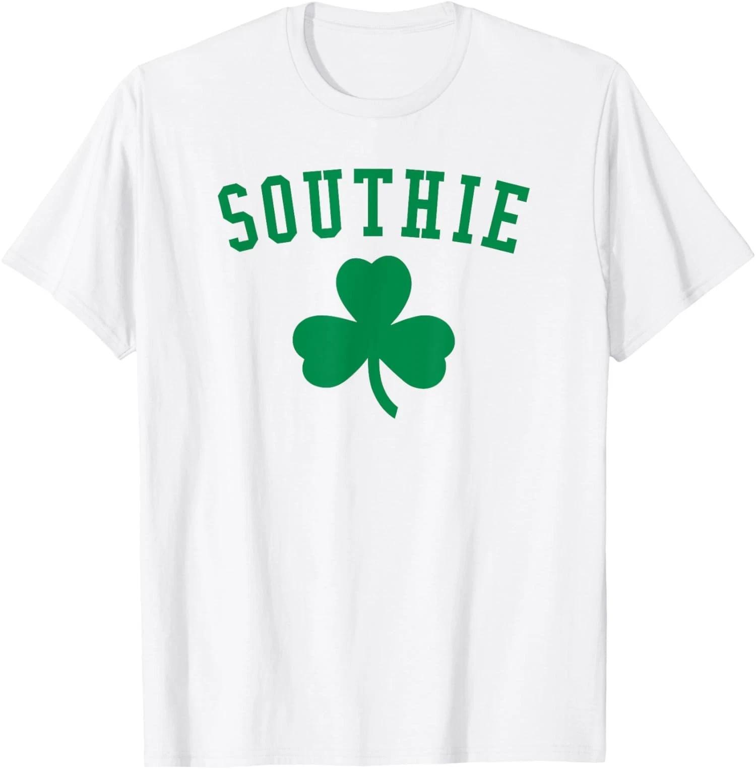 Southie Irish St. Patrick s Day South Boston Shamrock Unisex T-Shirt XS