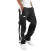 Spring and Autumn Men's Overalls Drawstring Drawstring Pocket Color Matching Long Pants