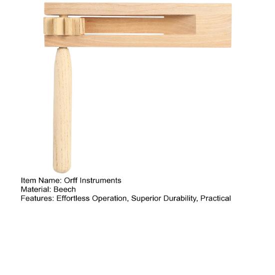 Wooden Ratchet Noise Maker Orff Instruments Birch Wood Hand Rattle Toy for Sporting Events Games Celebrations