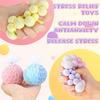 Colorful Mesh Grape Squeeze Balls Rainbow Squishy Ball Sensory Stress Ball Fidget Toys For Stress Relief Office Birthday Gift