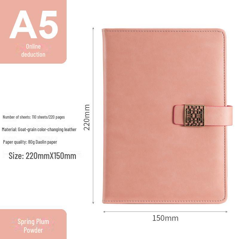 Customized A5 Thickened Notepad with Creative Buckle and Logo for Business