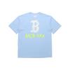 MLB Boston Red Sox Loose Fit Crew Neck Printed Dopamine Short Sleeve T-Shirt Unisex T-Shirts Sky-Blue 31TS15031-43S