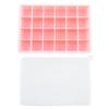24 Grid Square Ice Cube Tray with Lid Flexible Easy Release Silicone Ice Cube Mold Reusable Ice Freezer for Cocktails Beverages 6