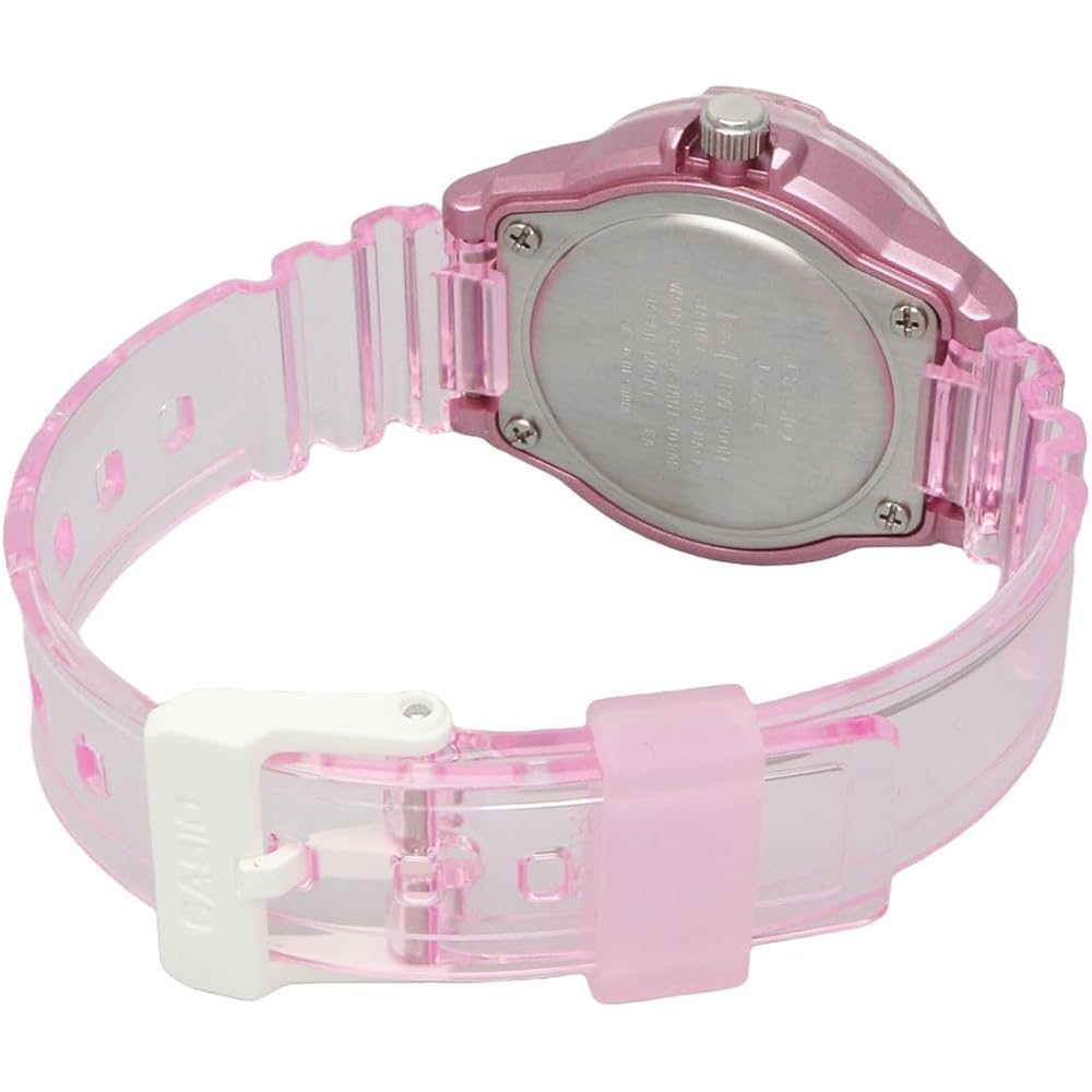 Casio LRW-200HS-4EV Analog Watch Clear Pink Women's Kids Imported Model
