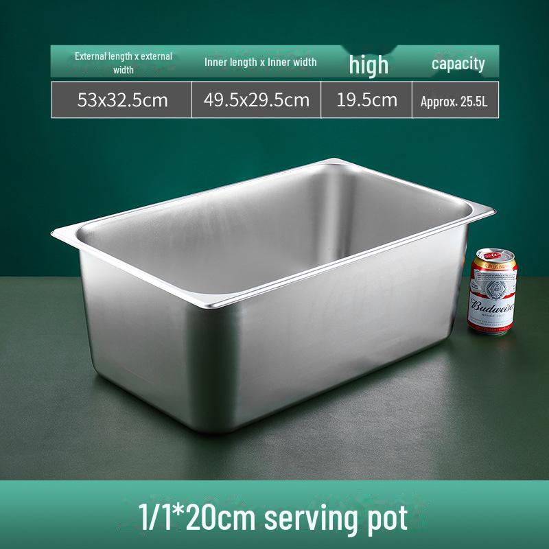 Quadratische Servierschüssel aus Edelstahl mit Deckel für Fast Food, Milchtee, Gewürze oder Hot Pot