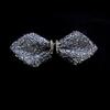 Solid Color Rhinestone Collar Flower British Style Adjustable Gentleman's Bow Tie Bowtie Collar Cravat Men's Suit Accessory