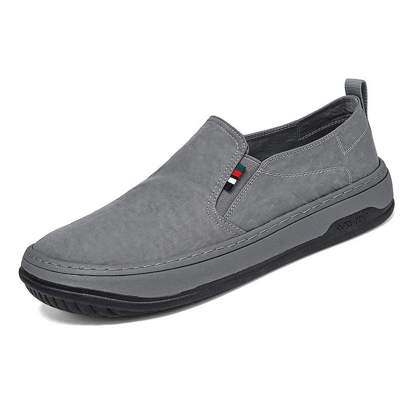 Men's Shoes Ice Silk Cloth Canvas Shoes for Men 2025 Breathable Casual Sneakers for Men Trend Slip On Student Zapatillas Tenis