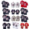 NFL Patriots Footballtrikot Bestickt 12 BRADY 10 MAYE 11 Basketball Herren Damen