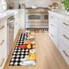 Fall Thanksgiving Pumpkin Gnomes Kitchen Floor Mat Decor Anti-slip Hallway Balcony Rugs Living Room Carpet Bedroom Doormat