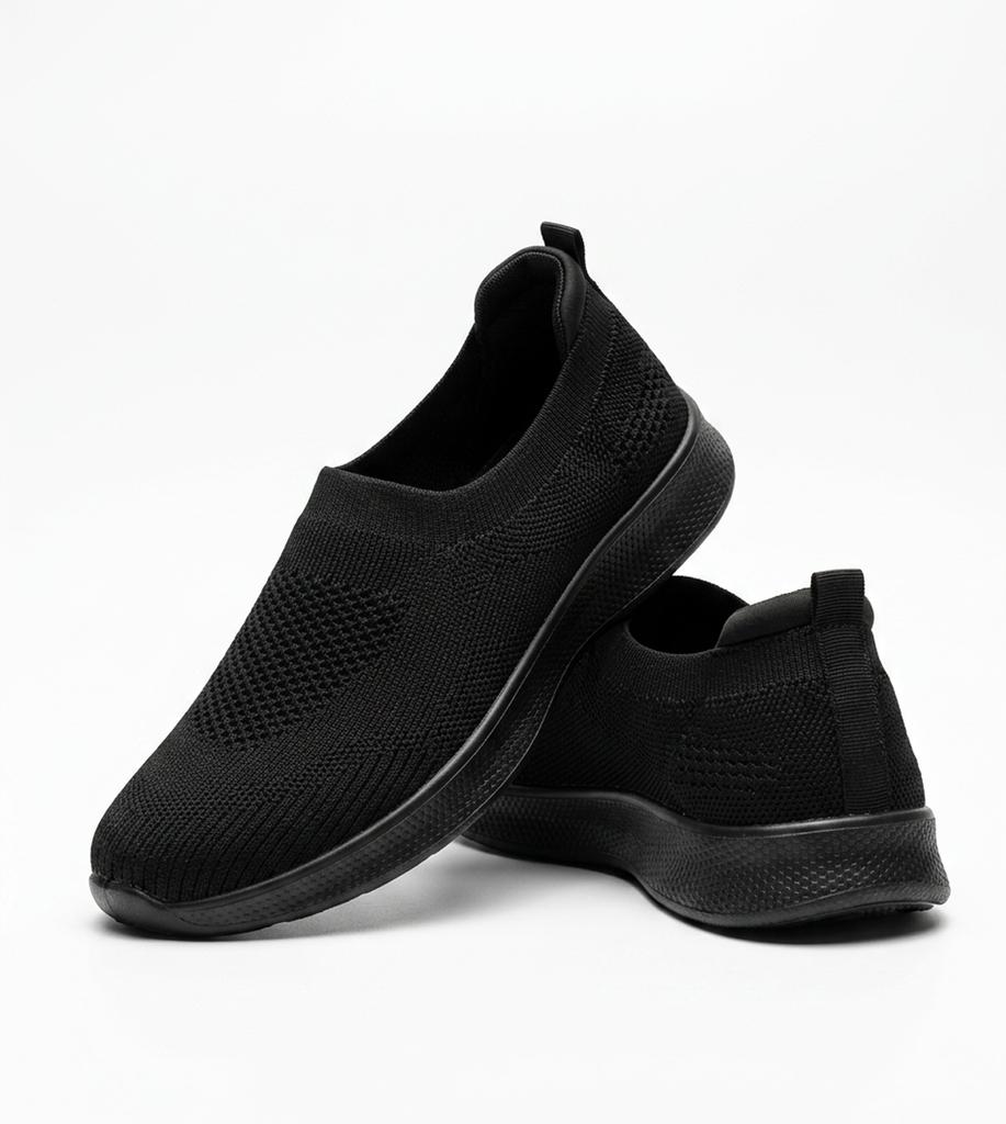 Couple's Shoes Sports Shoes Breathable Running Shoes Black Fly-knit Shoes Casual Men's Shoes Women's Shoes Sneakers 35-44