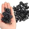 40pcs ABS Plastic Expansion Rivet Nut Buckle Clip Rivet Fastener Black Auto Parts Repair Tool Decoration Tool Car Accessories