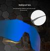 Kapvoe Unisex Color-Changing Cycling Sunglasses – Red-Blue Coated for Mountain & Road Biking