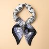 1 Adet Erkek Moda Çok Yönlü Suni İpek Paisley Yama İşi Baskılı 60cm Bandana Boyun Eşarbı