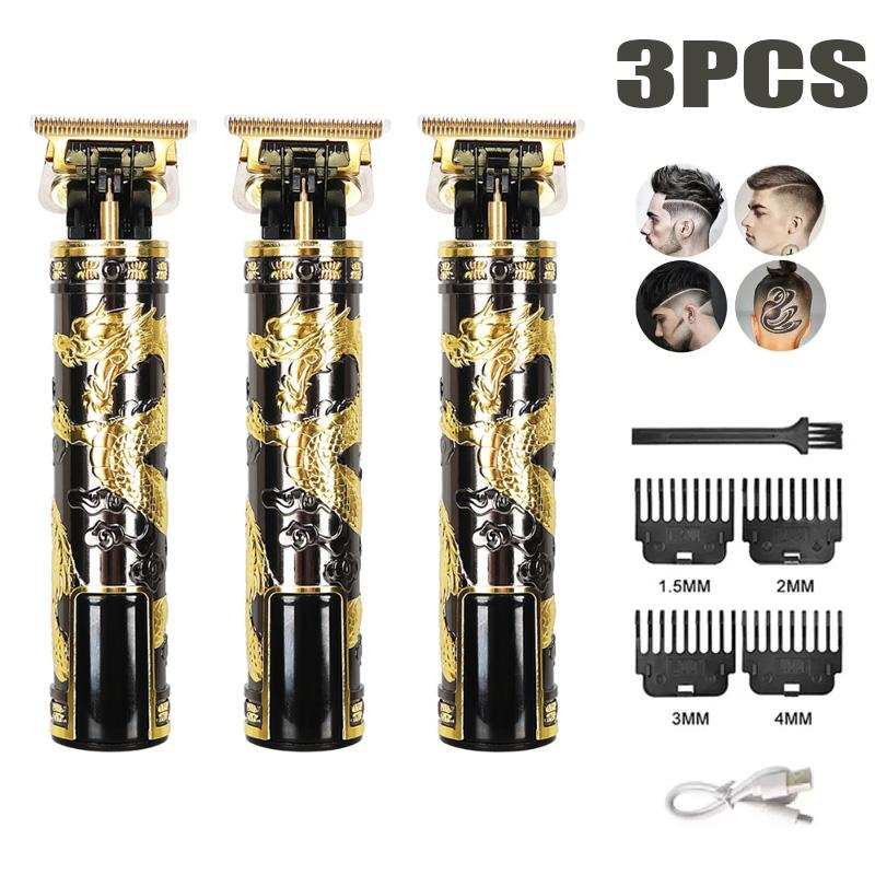 1-5Pack Vintage T9 Electric Cordless Hair Cutting Machine Professional Hair Barber Trimmer For Men Clipper Shaver Beard Lighter