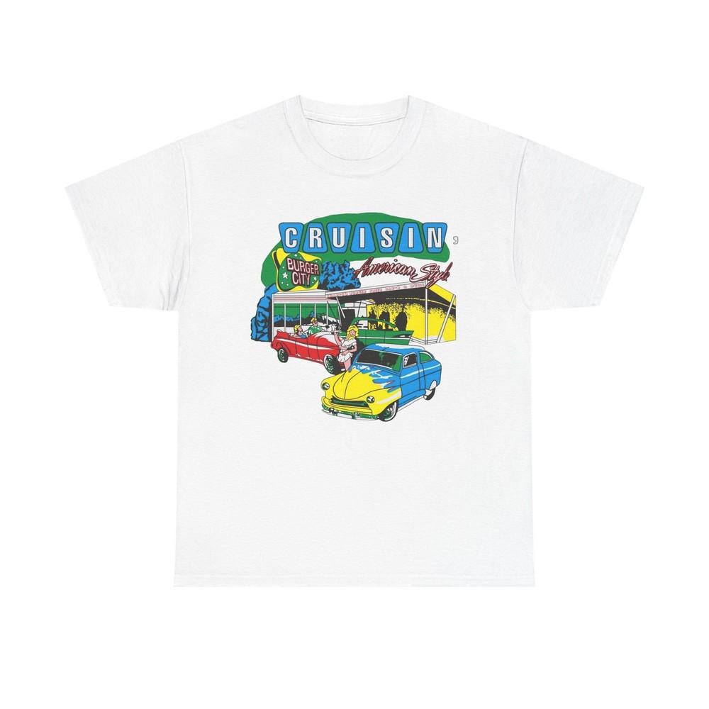 

Cruise In Vintage Nostalgia Graphic T-Shirt Unisex Heavy Cotton Tee Gift NEW Unisex T-Shirt XL