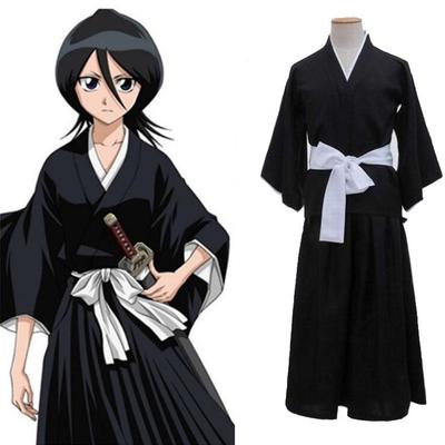 Costume Cosplay Kimono Anime Bleach Rukia Kuchiki pour Femmes