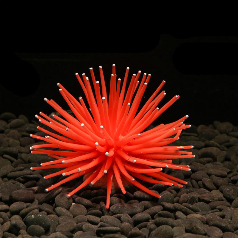 Leuchtende Simulation Seeanemone Seeigel Silikon Farbe Koralle Pflanze Aquarium Fischbecken Landschaftsgestaltung Dekoration Heimschmuck