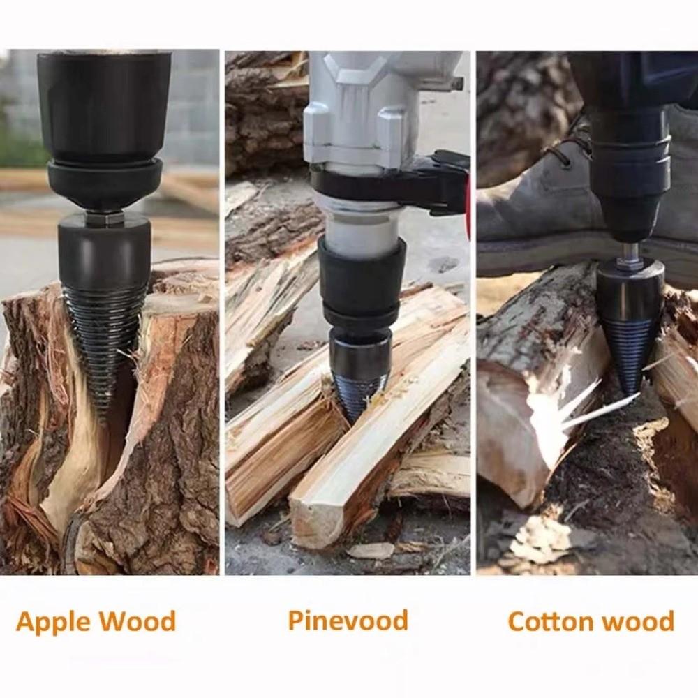 Wood Splitting Screw Cone Bit Electric Drill Wood Drill Bit New Step Drill Bit