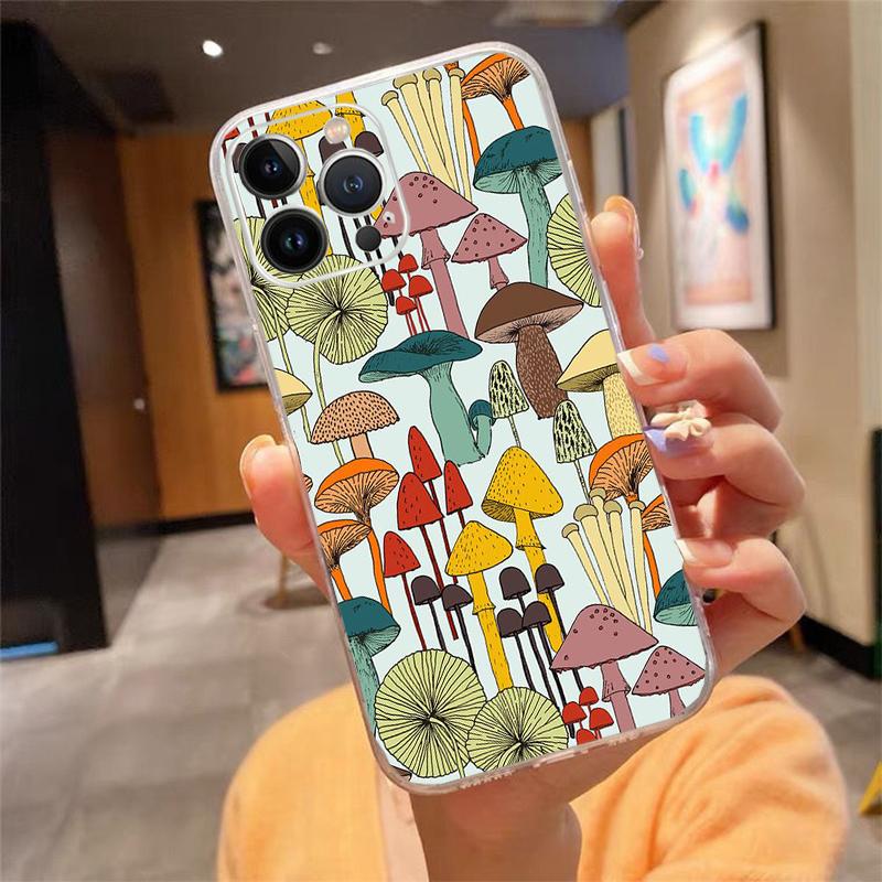 

Phone Case For iphone 17 Pro Max Air 16 15 14 13 Pro Max 15 16 Pro 15Plus Mushroom iPhone 13ProMax