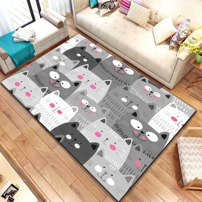 Cartoon Splicing Animals Rug Large,Carpet Rug for Living Room Bedroom Sofa Decoration,Doormat Kitchen Non-slip Floor Mat Picnic