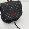 Polka Dot Backpack for Women and Students with Drawstring Closure and Front Pockets
