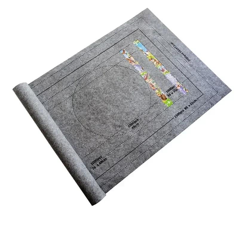 Protector Can Accommodate Up To 1500-3000 Pieces Jigsaw Mat Rolled Up Jigsaw Rug Jigsaw Storage Felt Mat Jigsaw Area Rug