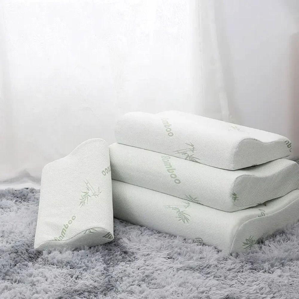 Rebound Bamboo Memory Pillow Neck Support Memory Cotton Pillow Sleeping Pillow  Adult