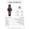 OLEVS Women's Watch, Stylish Business Watch for Women, Waterproof, Luminous, Analog Watch, Fashion Women Watch, Hard, Popular Cute Watch, Date, Brown