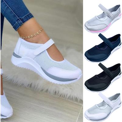 Round Headed Knitted Thick Soled Sandals For Women's Foreign Trade Plus Size Independent Standing Sports Sandals