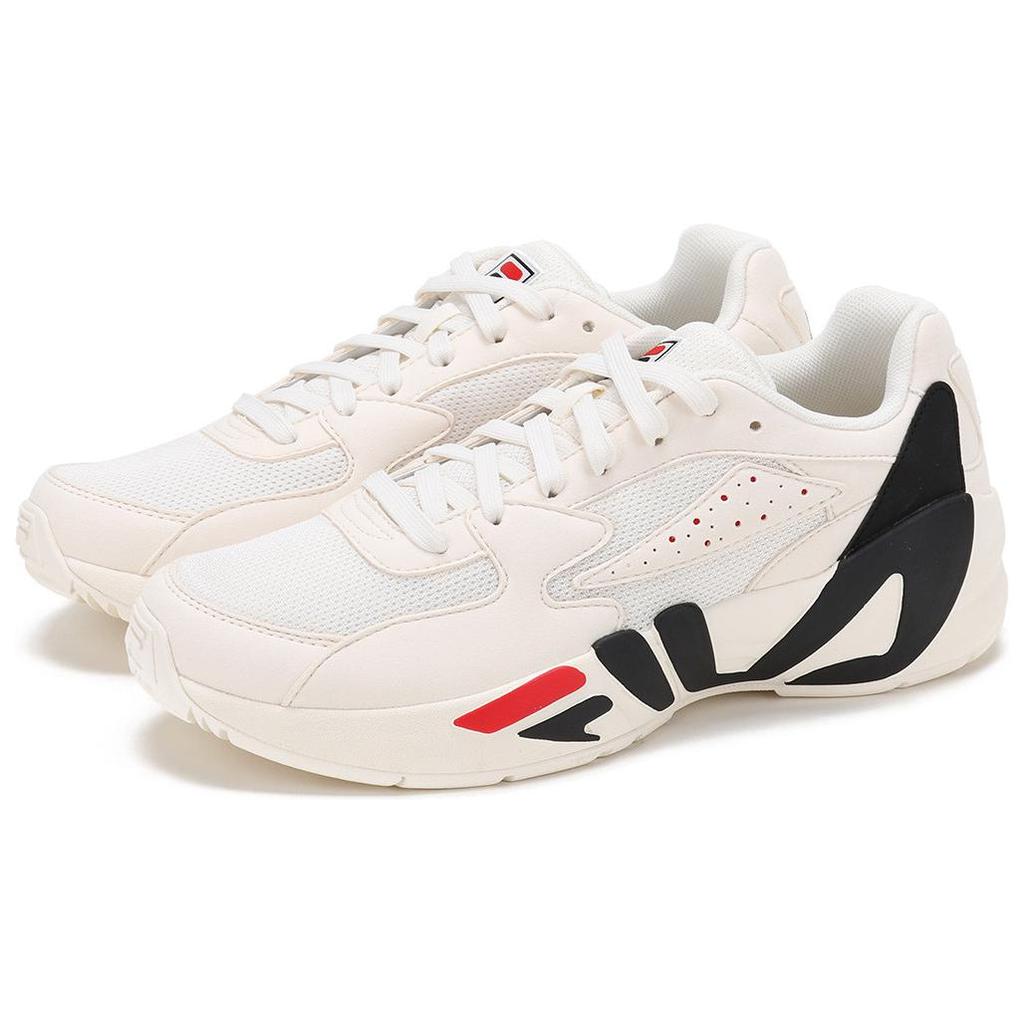 Fila Heritage FHT Textile, Synthetic Leather Low Top Casual Running Shoes Men's Milk White F12M011107FGD