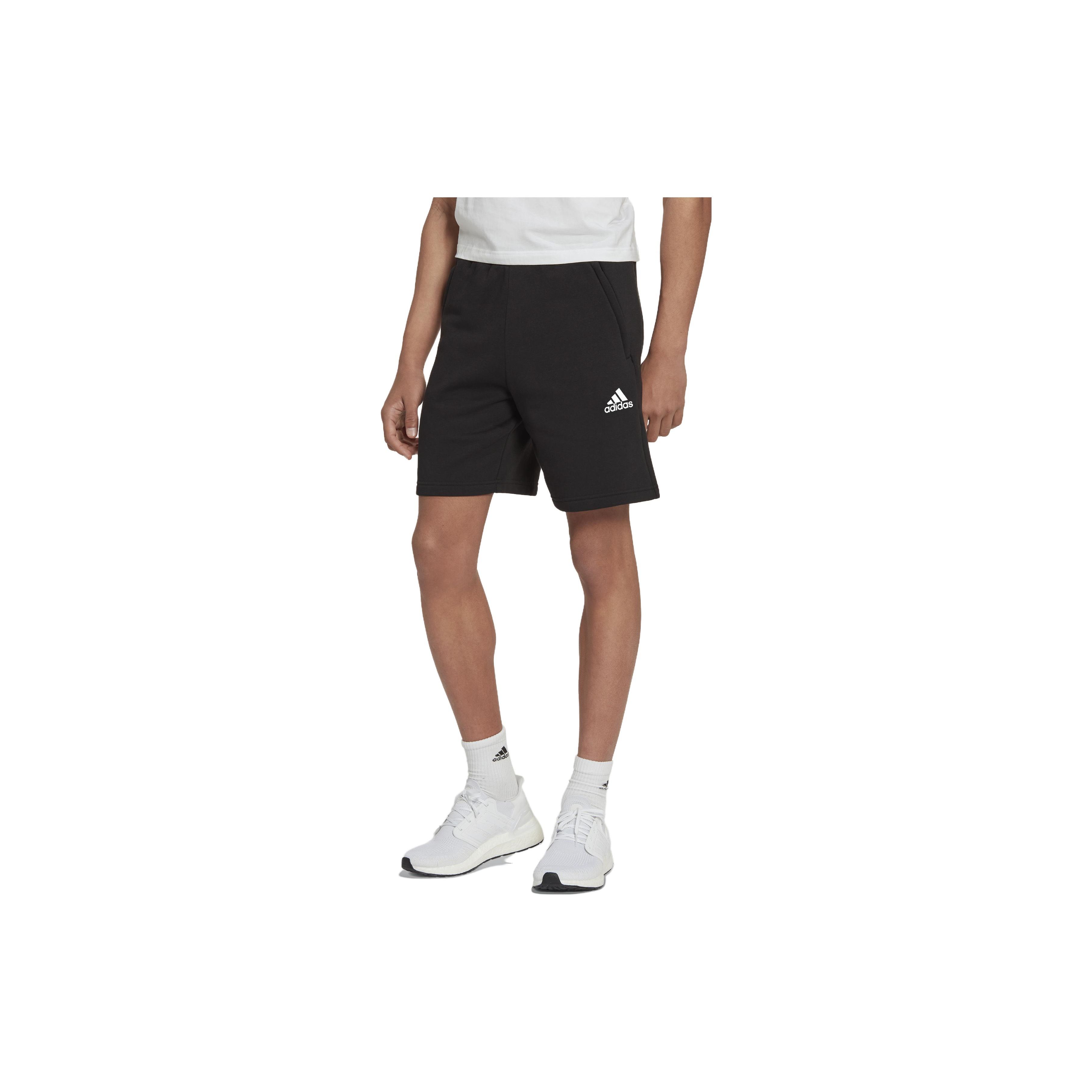 

Adidas однотонные шорты с эластичным поясом и принтом логотипа, мужские брюки, черные HL1594 L