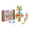 Interactive Ice Cream Building Set For Children Pretend Play Toy Develops Motor Skills And Color Recognition Through Creative Assembly