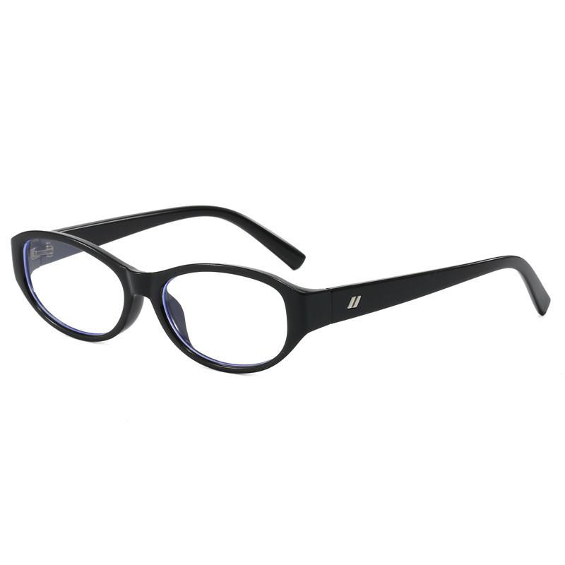 Pc Flat Light Glasses For Women With Blue Light Filter Perfect For Oval Face BlackBlueLight