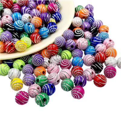 50 SZTUK 10mm Okrągłe Luźne Koraliki Akrylowe Modna Biżuteria Do Tworzenia Biżuterii DIY Naszyjnik Bransoletka Ręcznie Robione Akcesoria do Biżuterii
