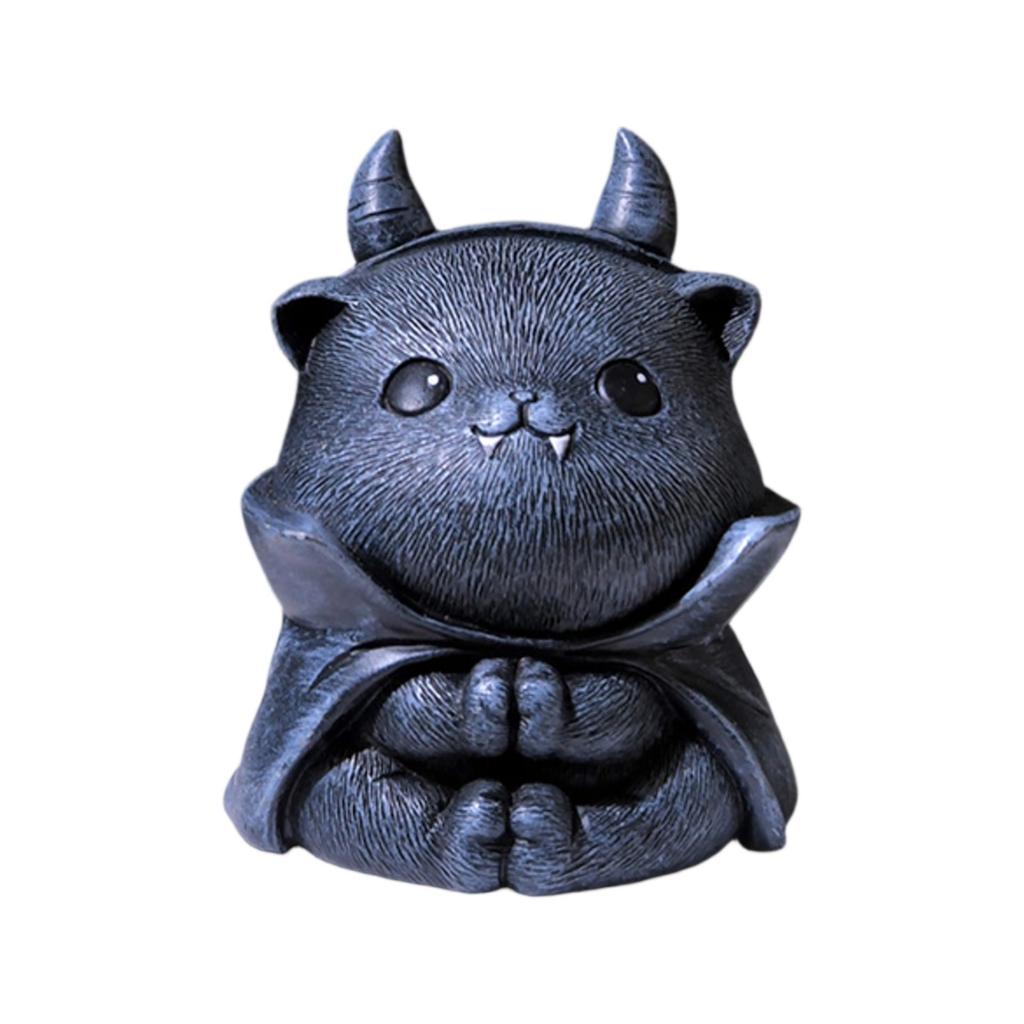 Cartoon Cute Halloween Mountain Cat Pendant Car Decoration Crafts Creative Small Items Resin Pendant