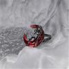 Versatile Crescent Ring Adjustable Size Open Ring Jewelry Handmade Statement Accessory for Everyday Wear and Event