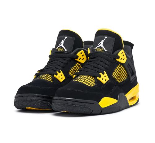 Air Jordan 4 Retro GS 'Thunder' Jordan 4 AJ4 Mid Thunder 408452-017