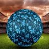 1PC Blue Floral Soccer Ball Size 5 Football Machine Sewn Indoor/Outdoor Universal Football Gift W43
