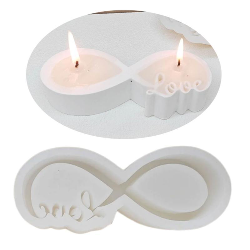 Holder Molds Ribbon Love Candlesticks Silicone Molds for Candle Making