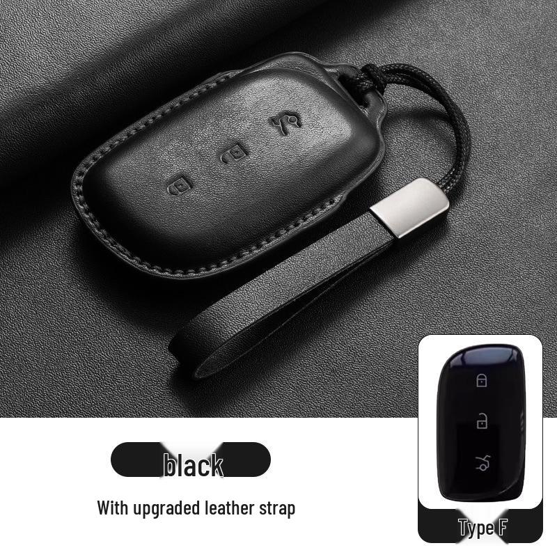 Lynk & Co 900 Retro Leather Key Case with Four-Color Buckle - Z10Z20 Model Accessory
