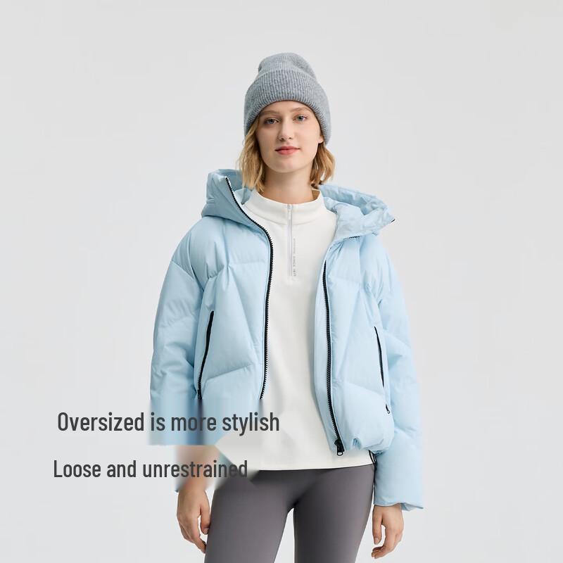 BINJORA Women's Short Hooded Puffer Down Jacket