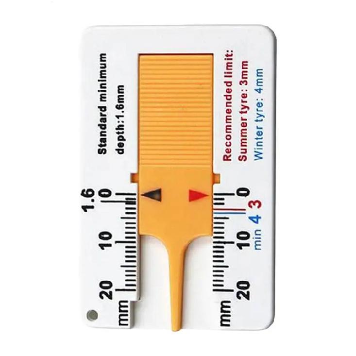 Car Wheel Tire Depth Gauge Tire Tread Depth Measuring Tool 0-20 Mm Tyre Tread Checker Portable Tire Depth Accurate Measurement