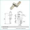 1/2Pcs 360 Degree Rotation Angle Positioning Mini Metal Torque Shaft Positioning Stop Damper Hinge Hardware Accessories