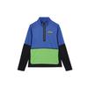Element Wild Run Casual Sports Stand Collar Printed Long Sleeve Running Shirt Men Tops Blue DA0224-480
